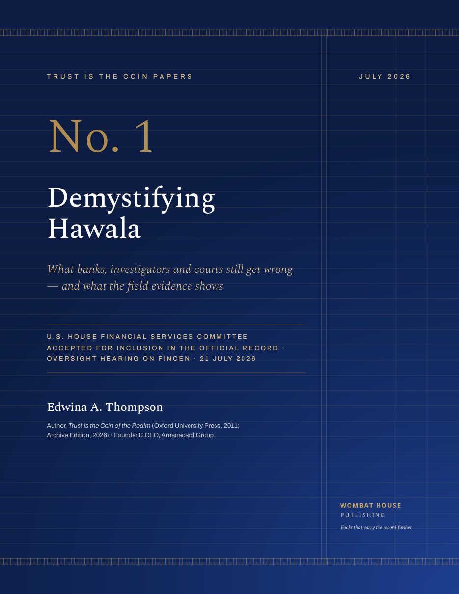 Cover of Trust is the Coin Papers No. 1: Demystifying Hawala